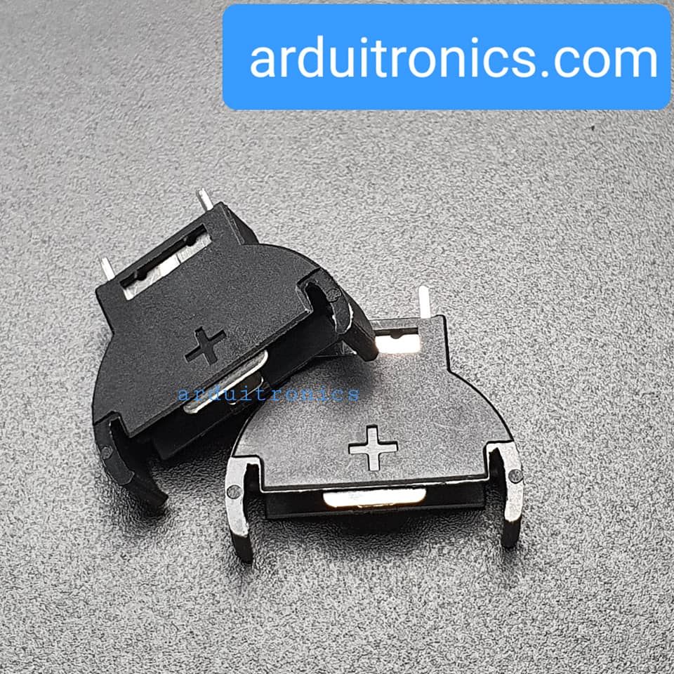 รางถ่านกระดุม CR2032 แบบสอดเข้าแนวตั้ง ใส่ได้ 1 ก้อน 3V