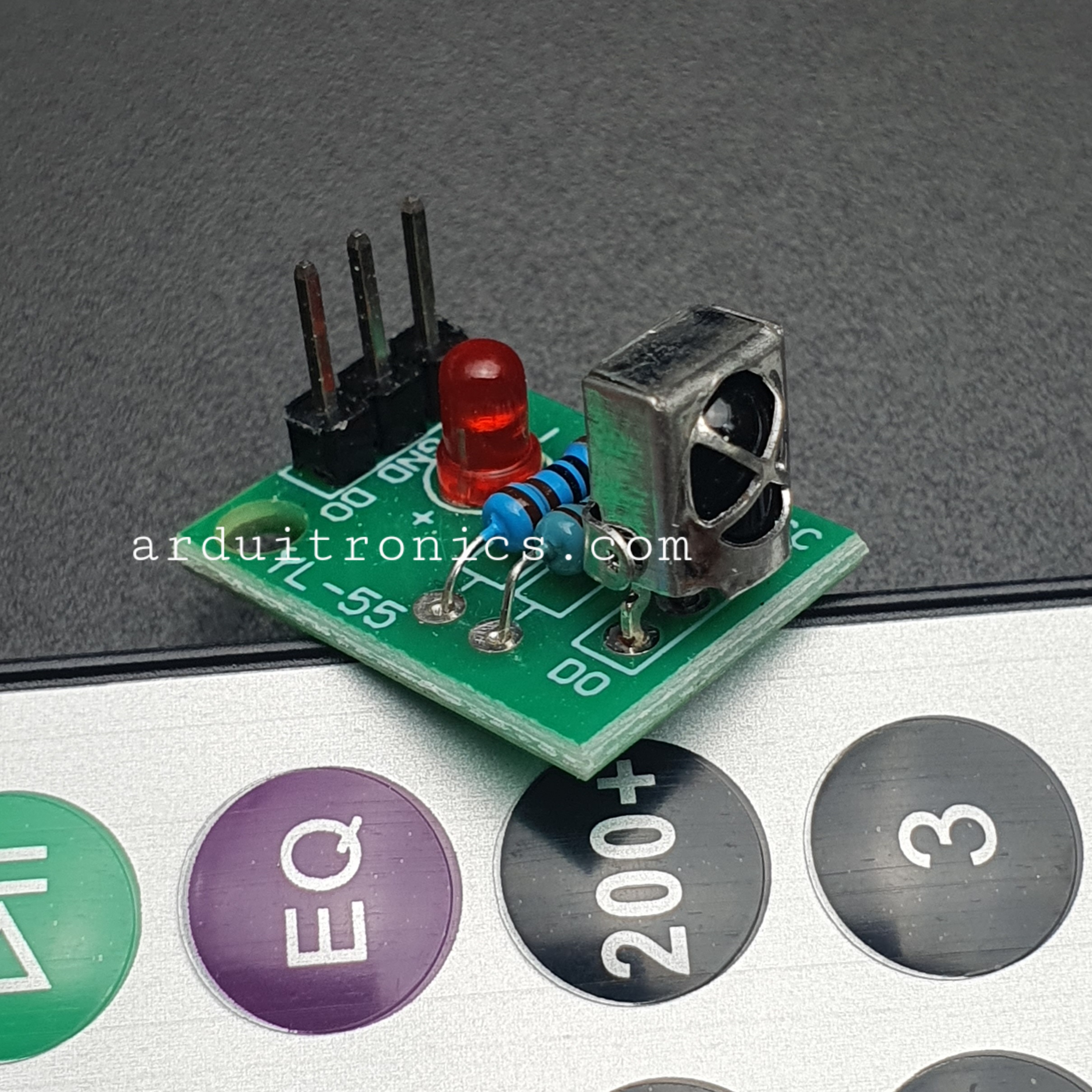 ชุดรับส่งสัญญาณรีโมทอินฟราเรด Infrared Remote Control Kit สำหรับ Arduino แบบที่ 1