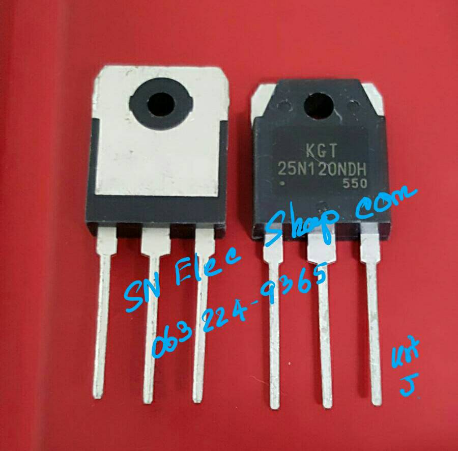 IGBT : KGT25N120NDH N-Channel 25A 1200V แทนเบอร์ 15N120-20N120 ใช้ในตู้เชื่อม/กระทะไฟฟ้า/อื่นๆ