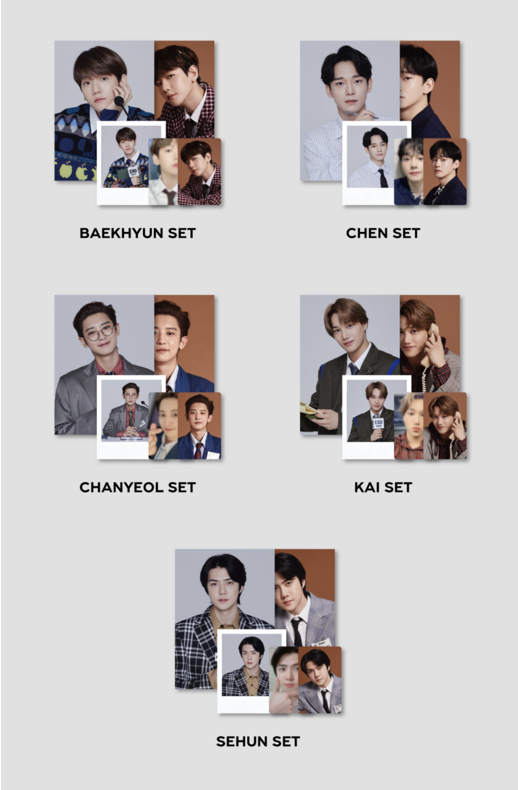 EXO - 2021 SM ARTIST SEASON'S GREETINGS PHOTO PACK ระบุแบบ