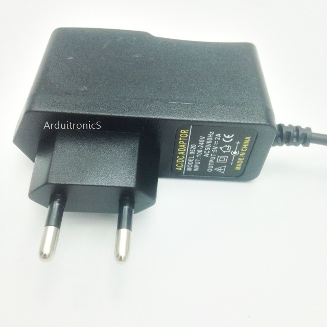 micro USB Power Supply Adapter 5V 2A (ปลั๊กหัวกลม)