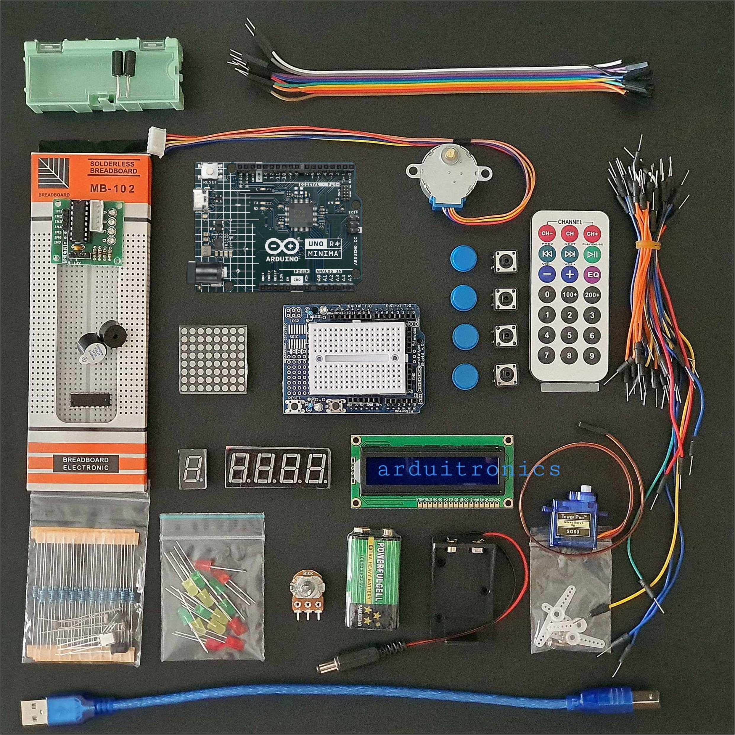 Arduino Starter Kit + UNO R4 Minima (บอร์ดแท้ 100% Italy)