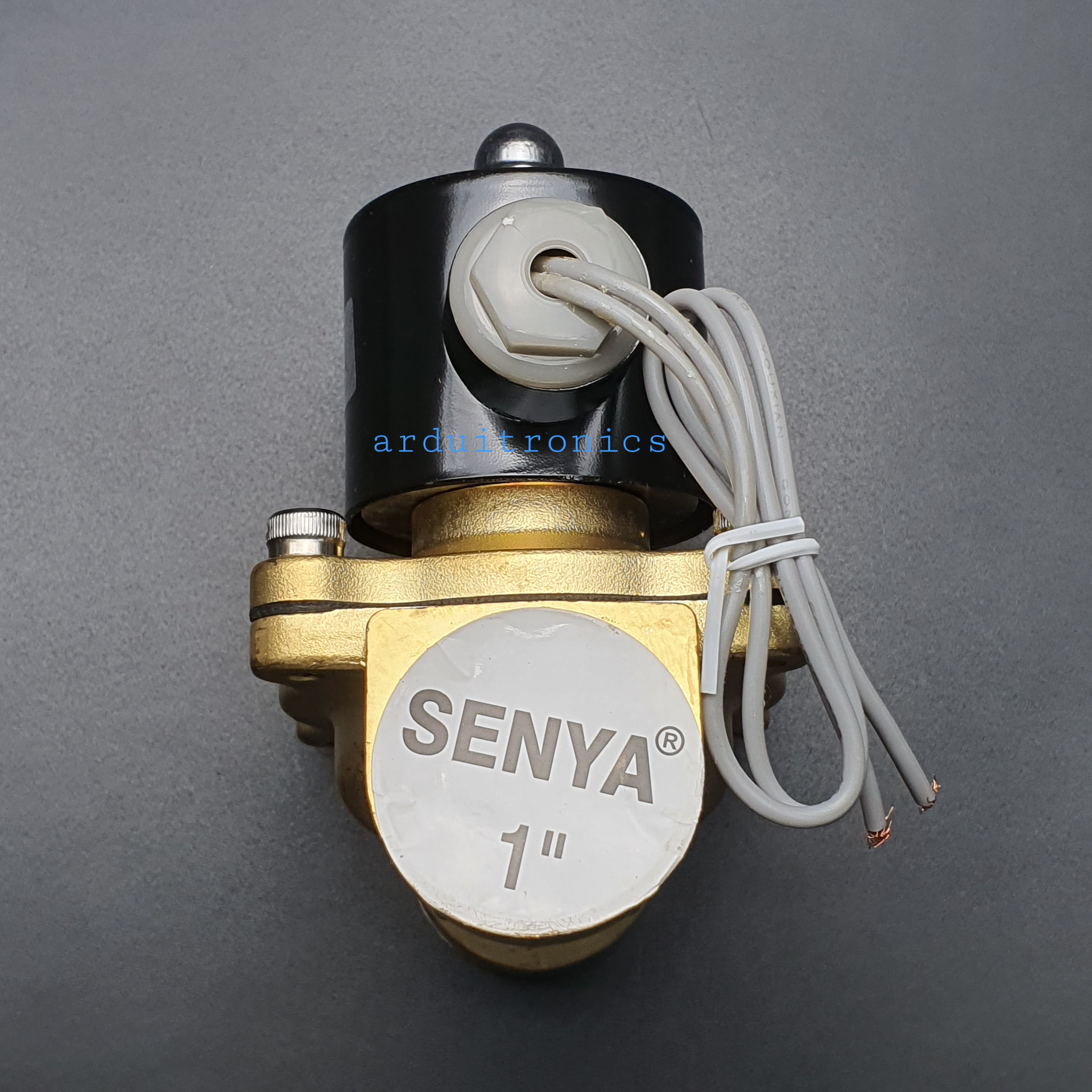 โซลินอยวาล์ว ทองเหลือง (Solenoid Valve Normally Closed) 8 หุน (1") 24VDC - ยี่ห้อ Senya 2W-250-25