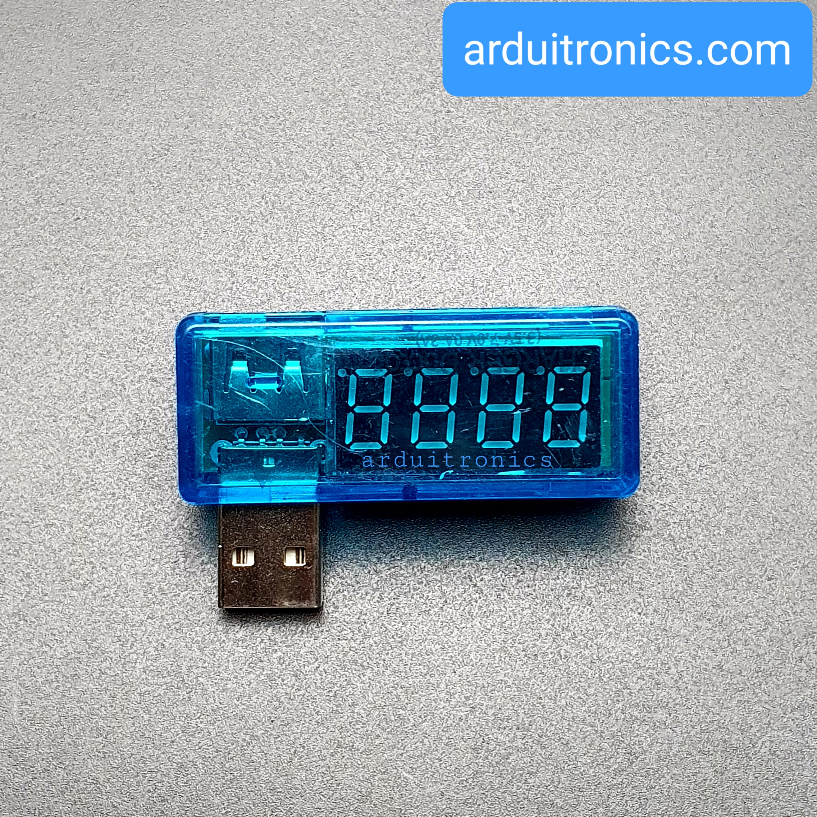 LED USB Mobile Power Charging Current Voltage Tester ยูเอสบีวัดแรงดันไฟฟ้า สีฟ้า