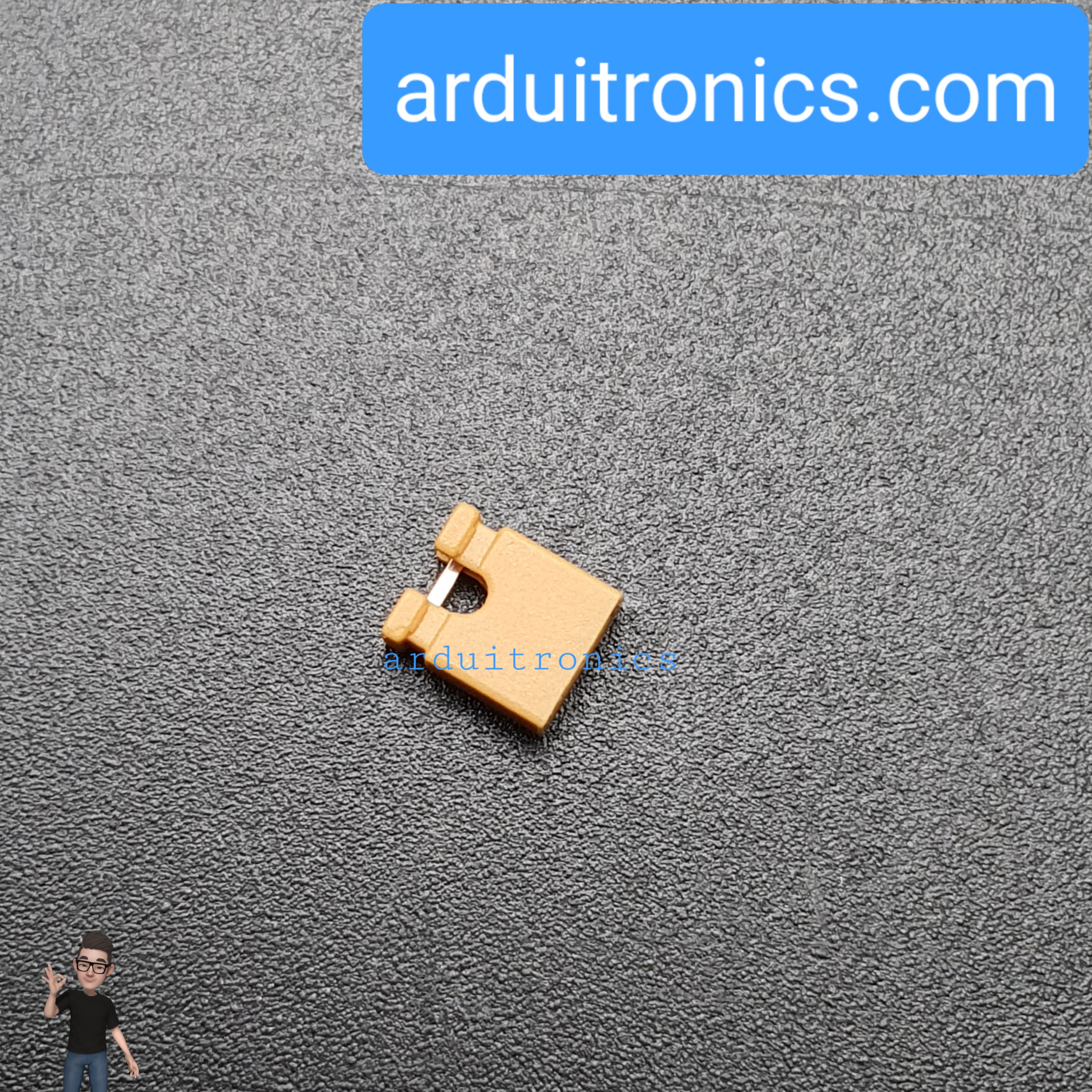 Pin Jumper - 2 Pin (ปลายเปิด สีเหลือง-ส้ม)