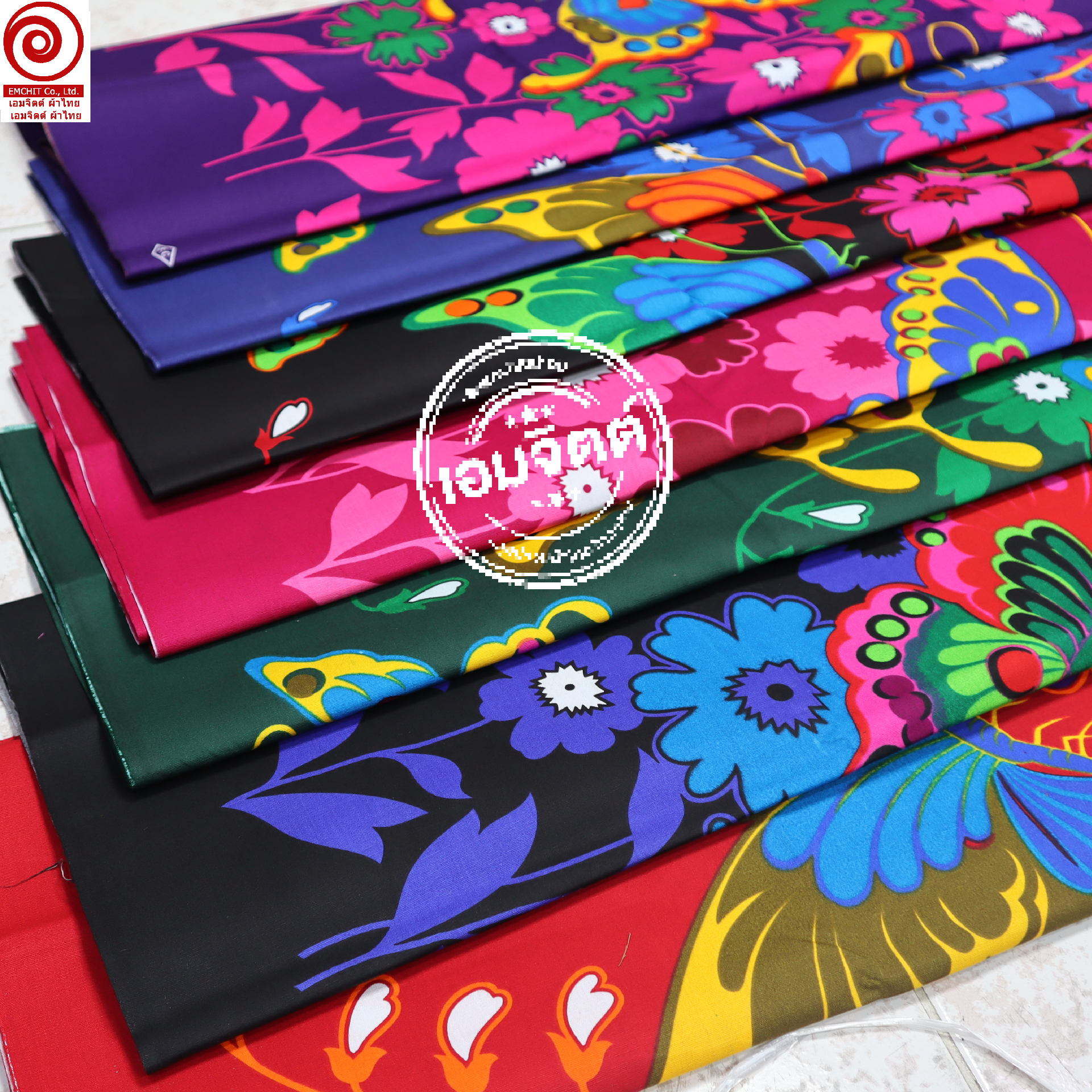 [1.7ม.] ผ้าเอมจิตต์ ลาย ec660A