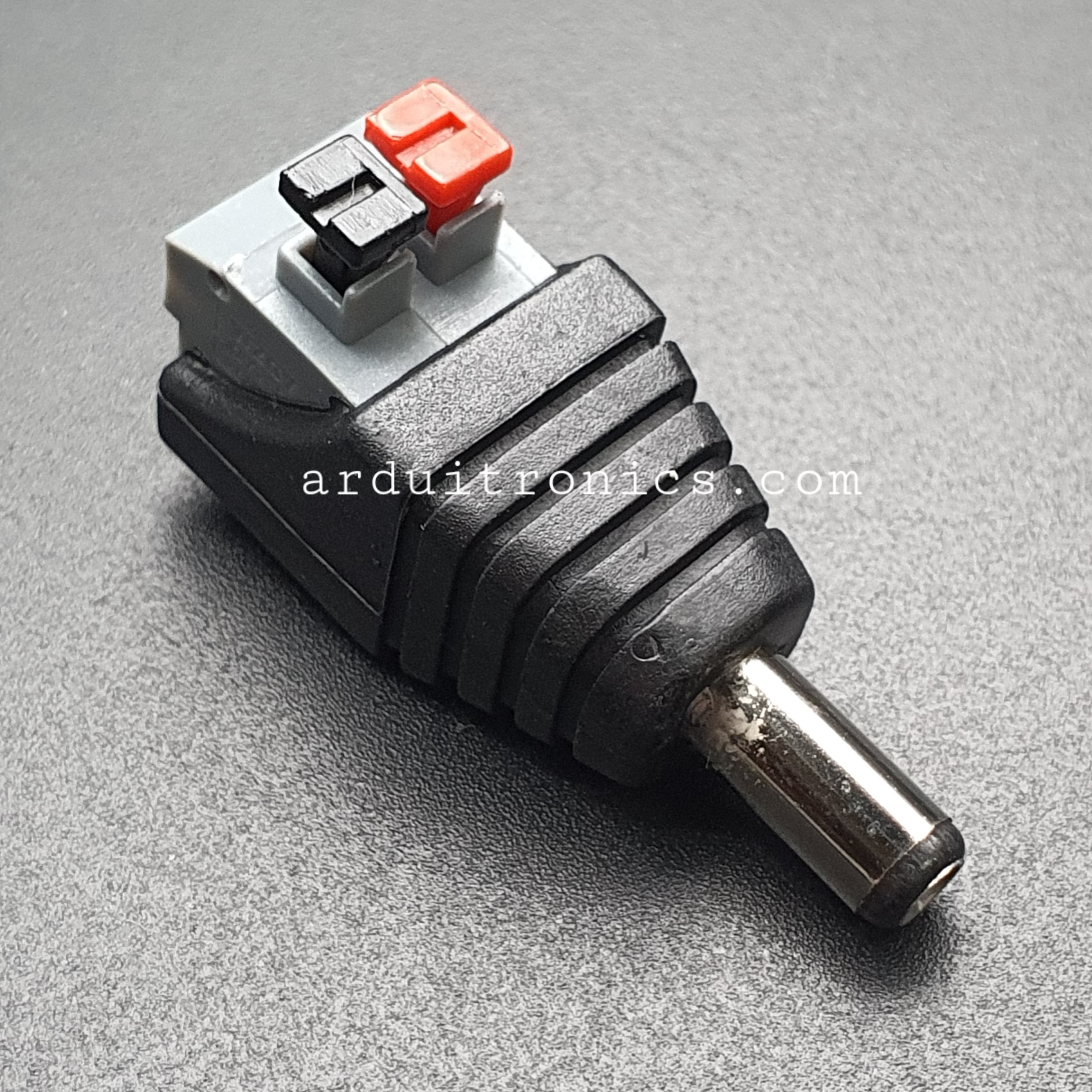 DC Power Connector DC Jack หัวแจ็ค ตัวผู้ Male Adapter Jack Plug 5.5 x2.1 mm ขนาดพอดีกับหัว Jack Arduino ไม่ต้องบัดกรี