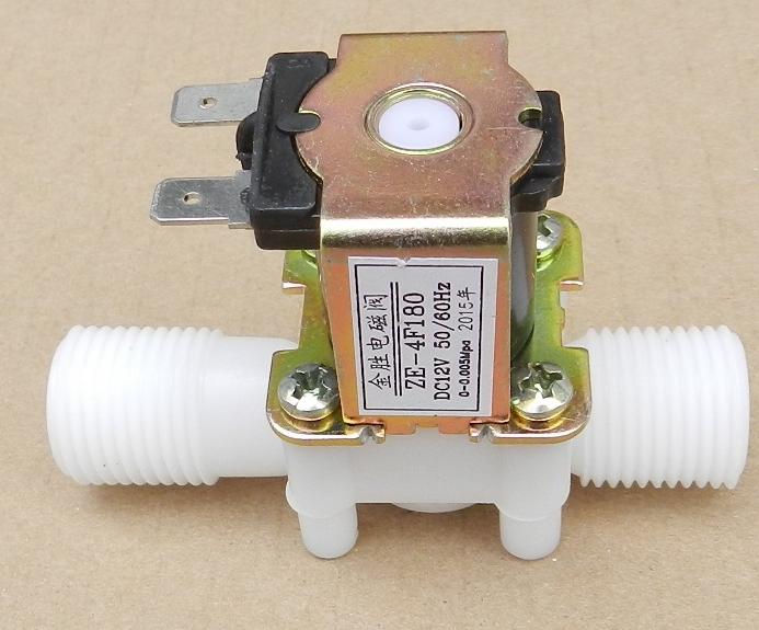 Solenoid Valve (normally closed) 12V-DC 1/2" (แรงดัน 0 - 0.05 MPa) for Water Air Flow Switch (ปกติปิด) ZE-4F180