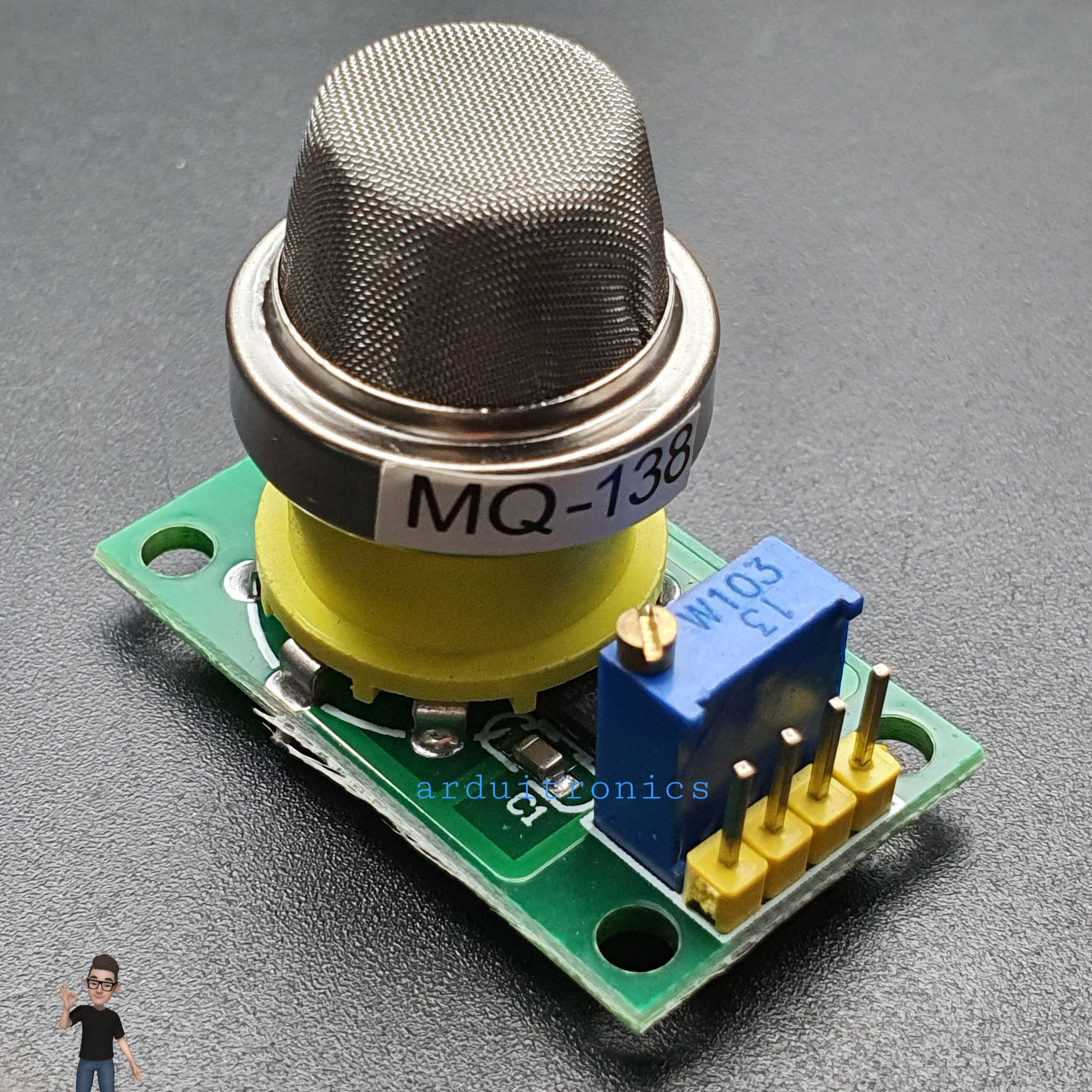 MQ138 Gas Sensor Module (Aldehydes, Alcohols, Ketones , Formaldehyde ) MQ-138 (PCB สีเขียว)