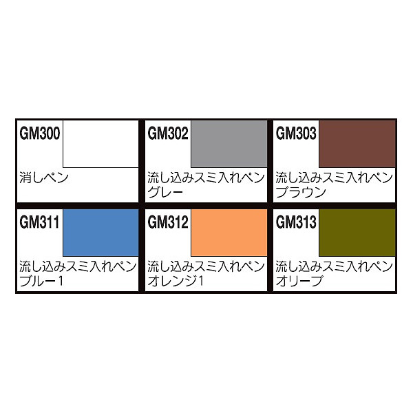 Gundam Marker Sumi-ire Pen Set