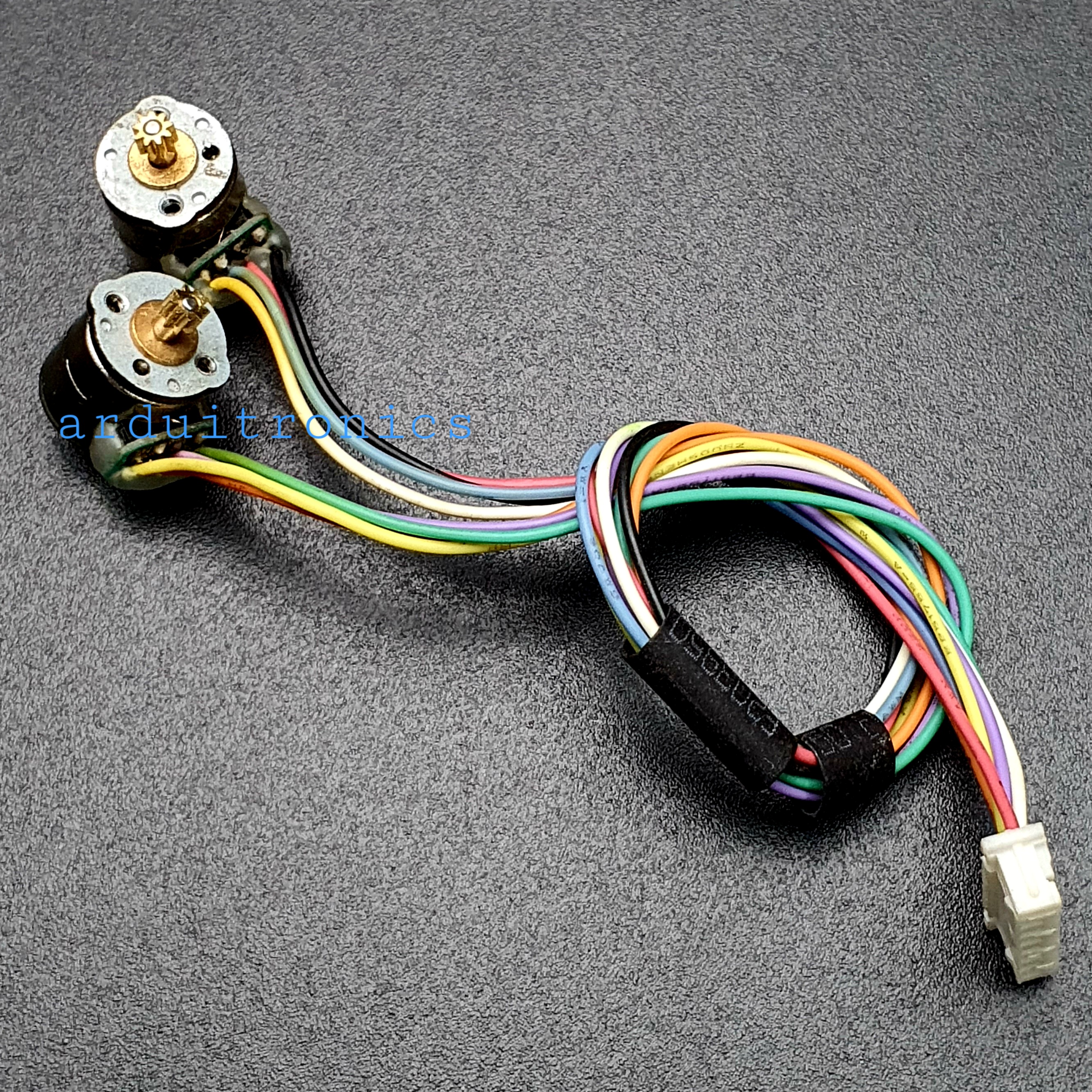 Micro Stepping Motor - 8mm ( Two Phase Four Wire Two Motors Gear Size 1.8mm )