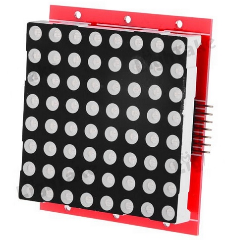 LED Dot Matrix Driver Module for LED Dot Matrix 8x8 ขนาด 60mm x 60mm