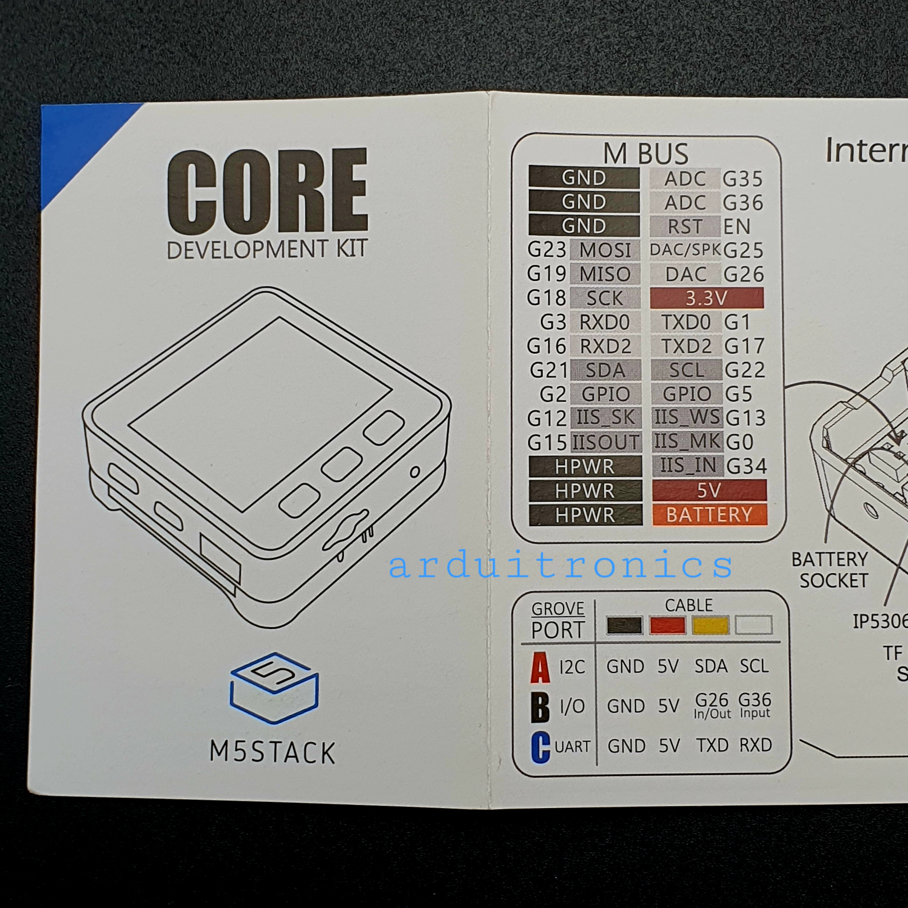 M5Stack ESP32 Development Board Kit (WiFi +Bluetooth) Control Module Compatible with Arduino