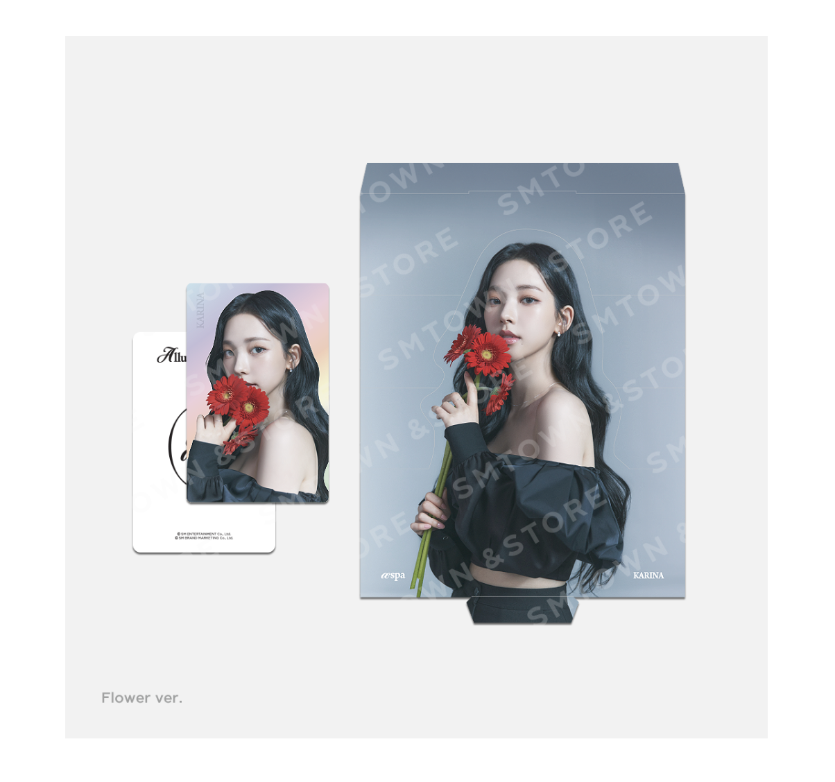 aespa -aespa Alluring Atelier MD -Hologram Photo Card Set แบบ Flower ver - แบบ Karina