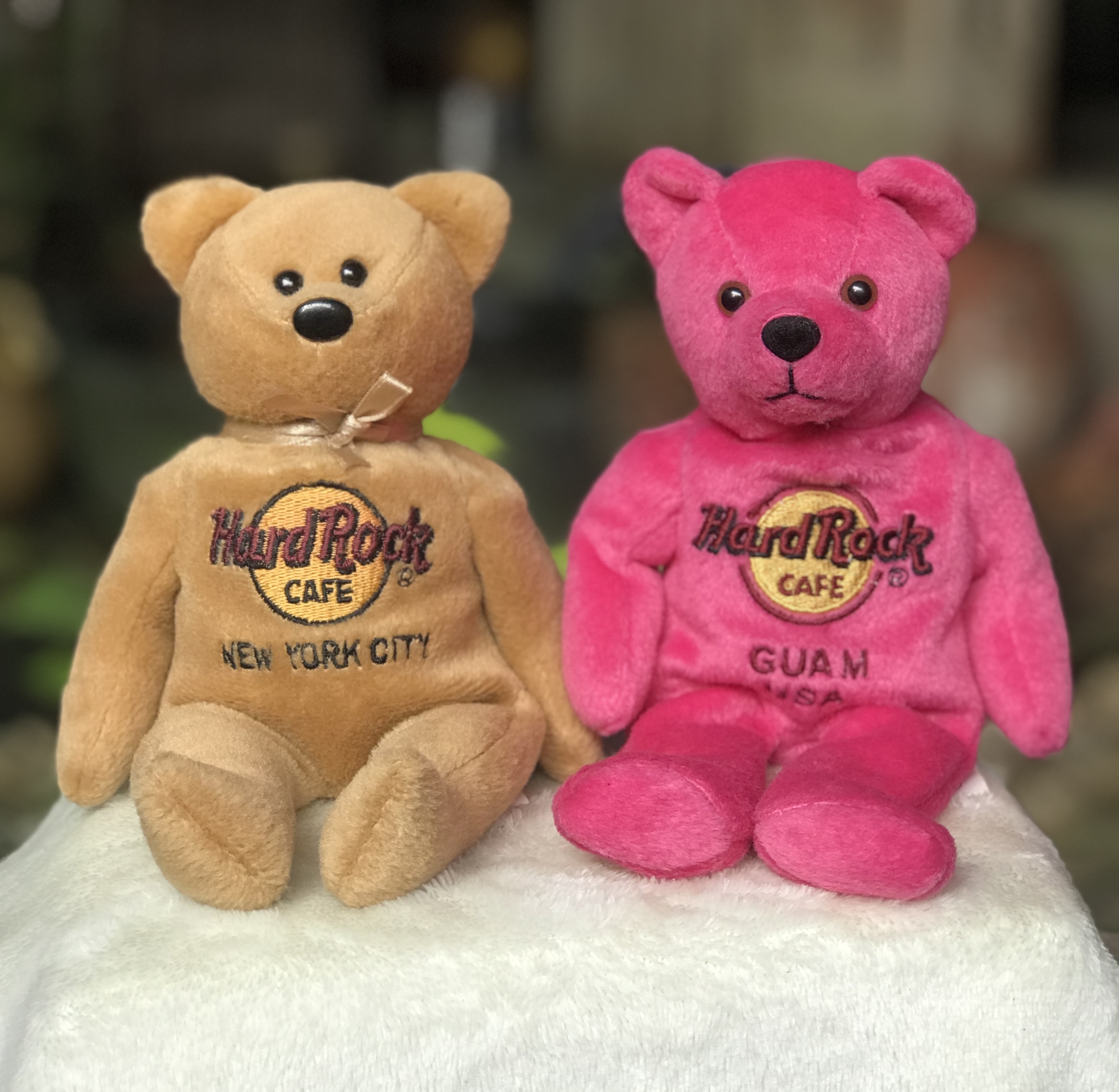 ราคาต่อชิ้น ตุ๊กตาหมี 8 นิ้ว Rare Hard Rock Cafe NEW YORK CITY ISAAC BEARA TEDDY BEAR /Teddy Bear GUAM USA 2008 Collection
