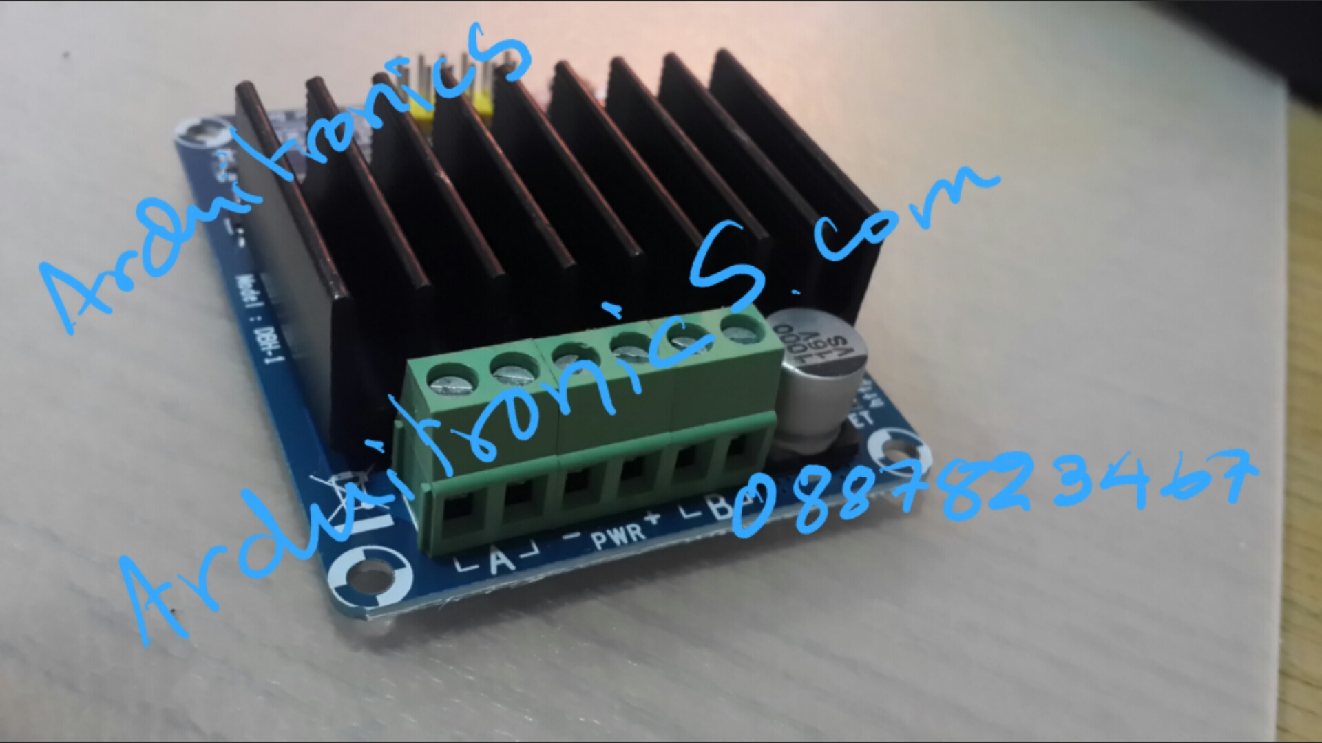 Motor Driver 50A Dual H-Bridge with Heat Sink