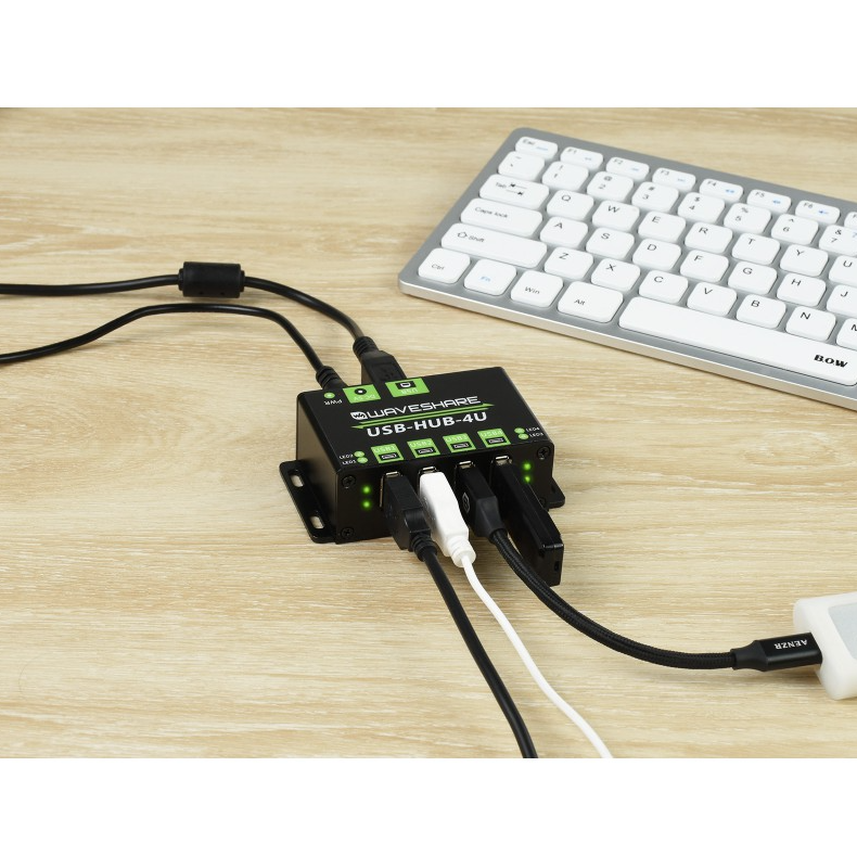 Industrial Grade USB HUB, Extending 4x USB 2.0 Ports (ของแท้จาก Waveshare)