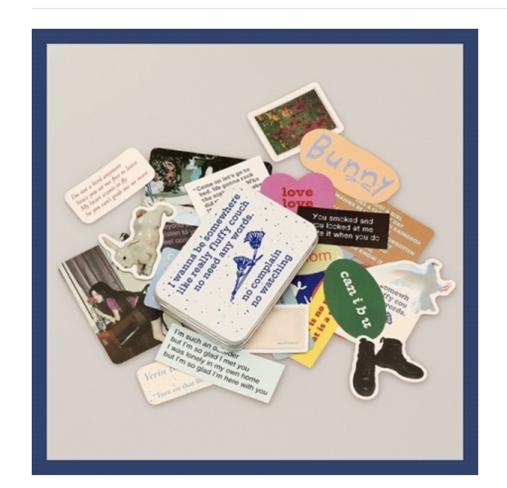Baek Ye Rin - ของสะสม Turn on that Blue Vinyl Tin Case Sticker Set