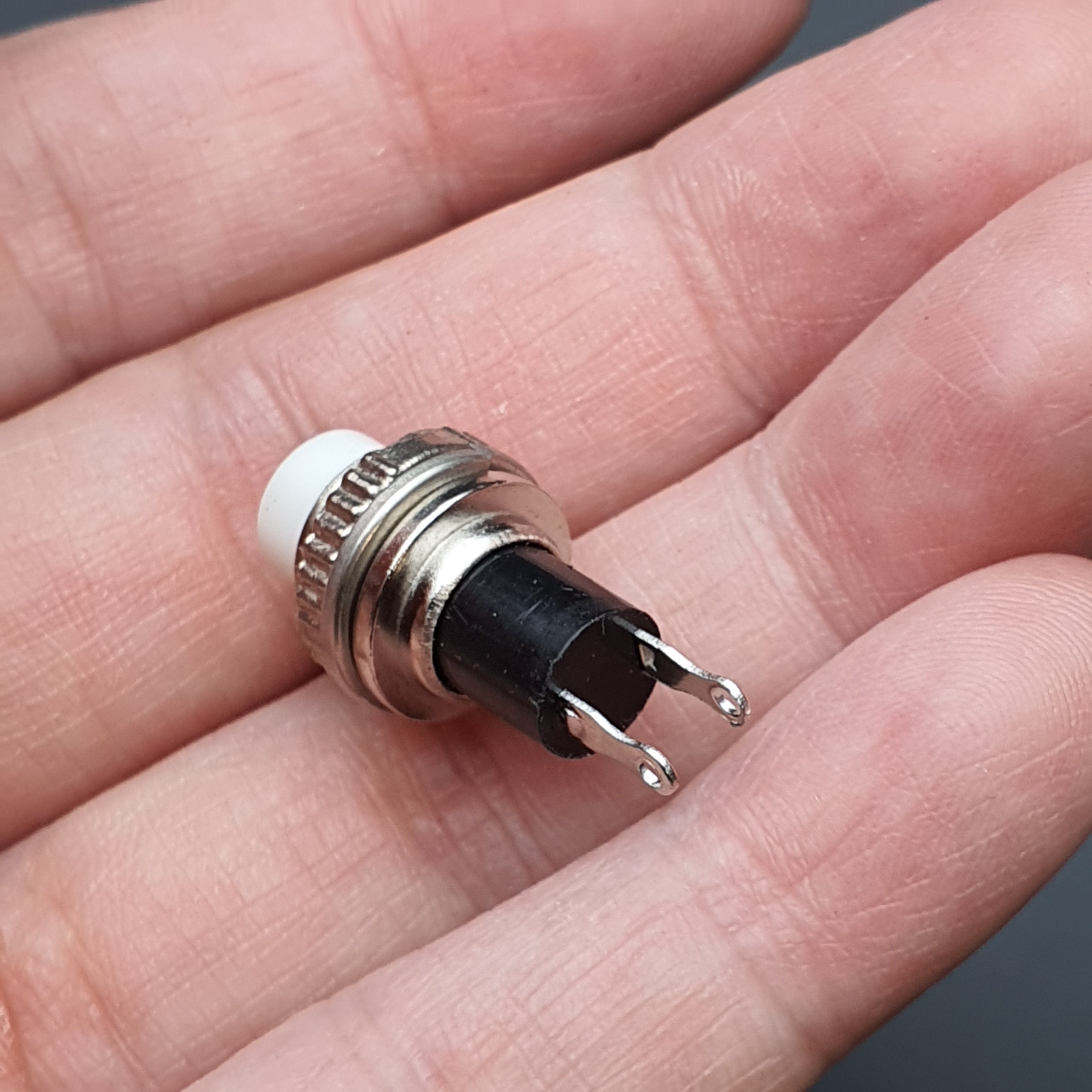 สวิตช์ กดติด/ปล่อยดับ DS-314 10mm (สีขาว) 1 ชิ้น