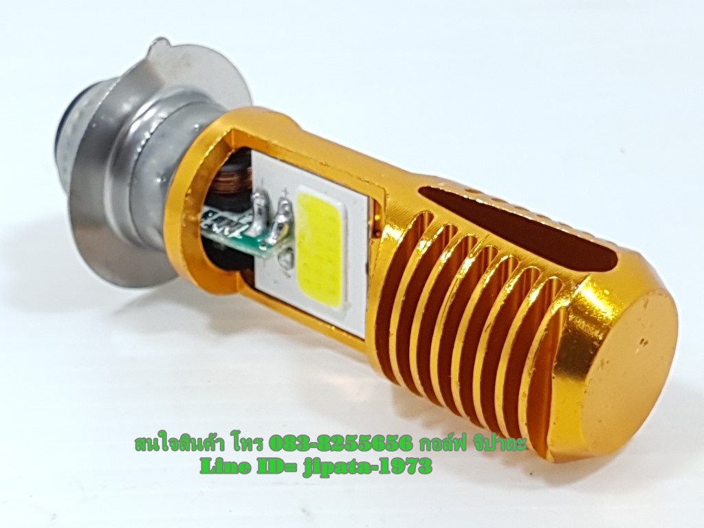(wave) หลอดไฟหน้า LED แป้นเล็ก (T19/M5) ระบบ AC ไม่ต้องต่อไฟแบต