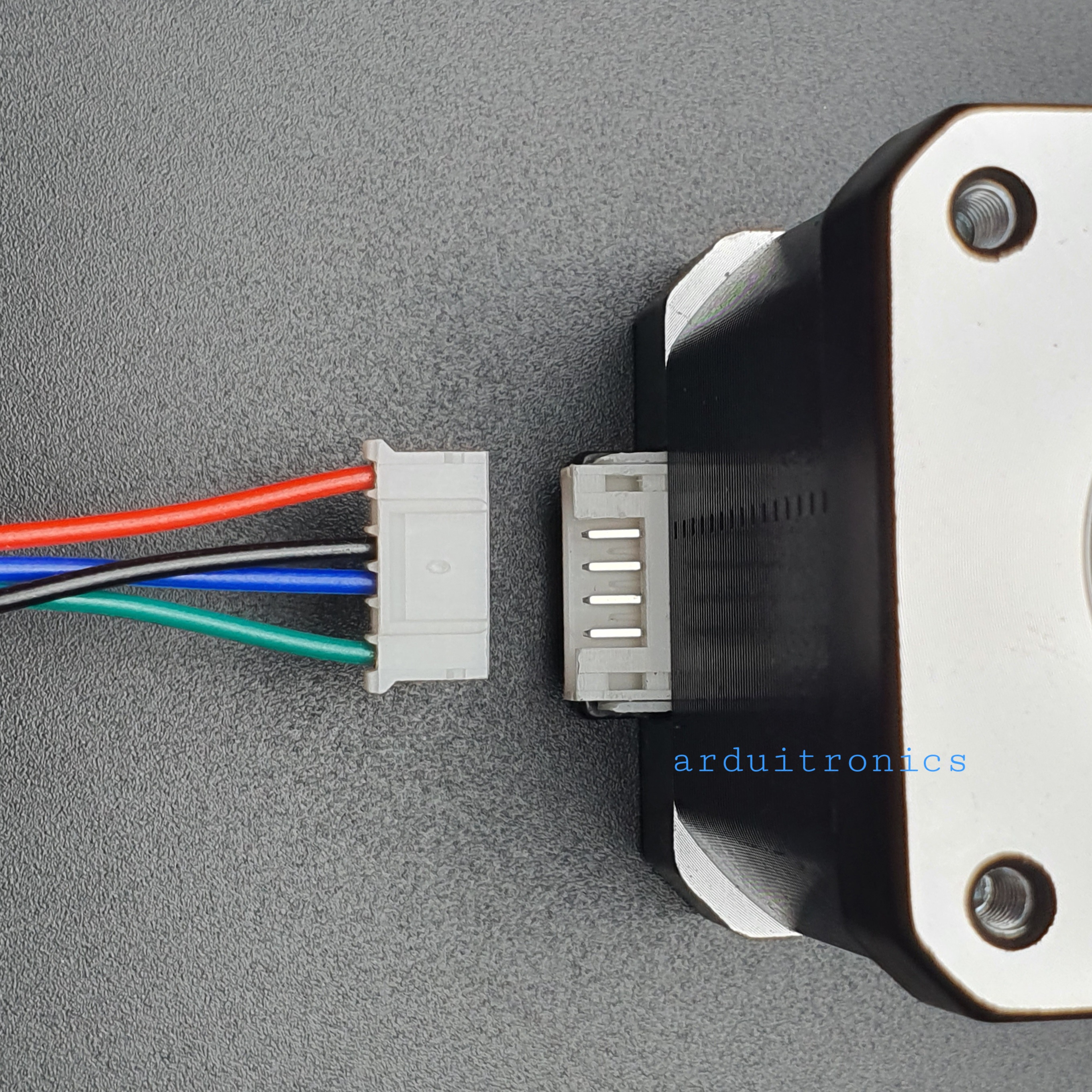 Stepping Motor แรงบิด 0.48 N.m - 1.8A (17HS8401S) สีดำ พร้อมสาย connector