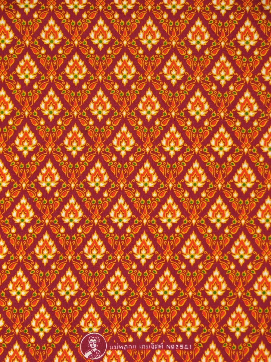 [D-MP2541] ผ้าถุงแม่พลอย 1.8เมตร เย็บพร้อมนุ่ง คอตต้อน 100%