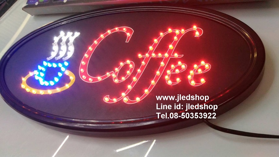 ป้ายไฟCoffee กระพิบLED ป้ายไฟLED แบบสำเร็จ