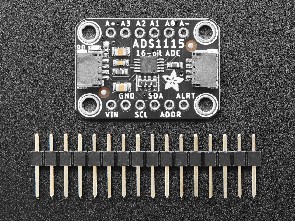ADS1115 16-Bit ADC - 4 Channel with Programmable Gain Amplifier - STEMMA QT / Qwiic (Adafruit)