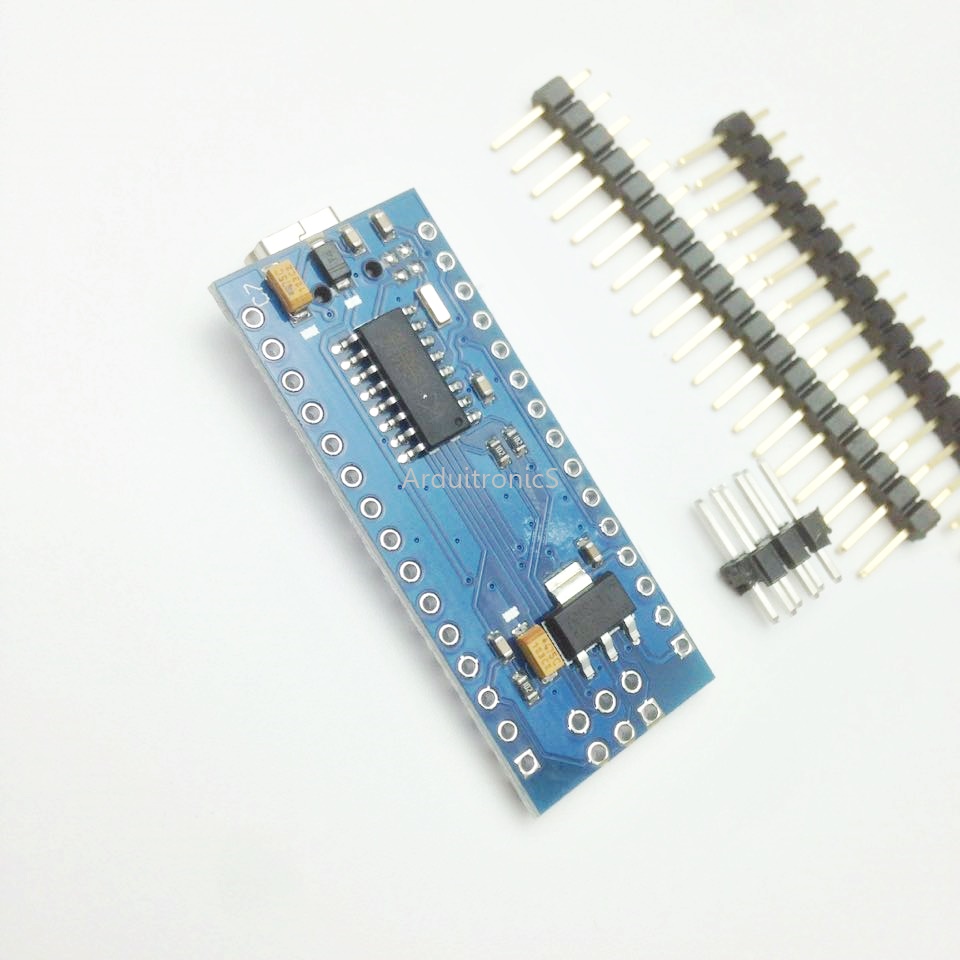 Nano V3 ATMega328P CH340G ยังไม่บัคกรี (มีคำว่า Nano บน PCB) + Free mini USB Cable