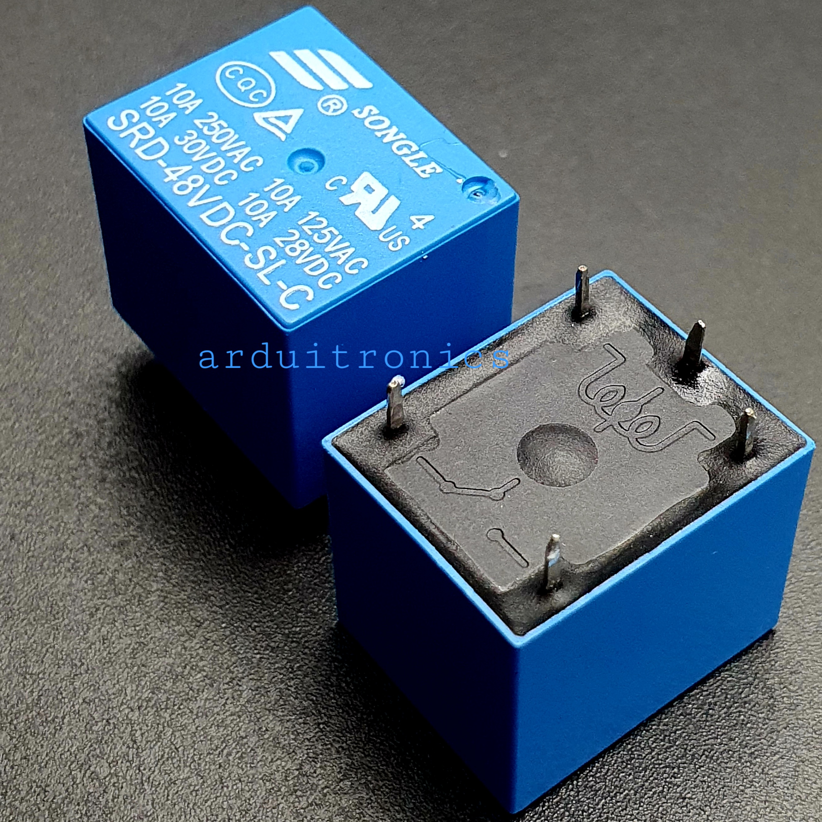 หัวรีเลย์ Relay 48V 10A รีเลย์ 48V 10A แบบ 5 ขา (ยี่ห้อ Songle)