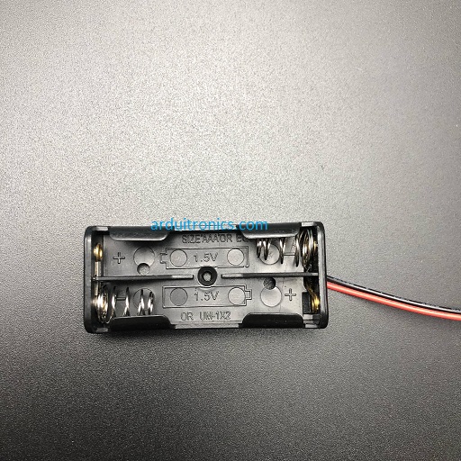 Battery Box รางถ่าน 2 ก้อน AAA ไม่มีฝา 1 ด้าน 3V