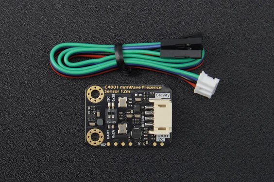 Gravity: mmWave C4001 24GHz Human Presence Detection Sensor (12 Meters, I2C & UART) - แท้ DFRobot