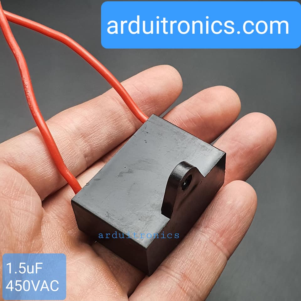 Fan Capacitors คาปาซิเตอร์พัดลม C พัดลม ตัวเก็บประจุพัดลม 450V 1.5 uF