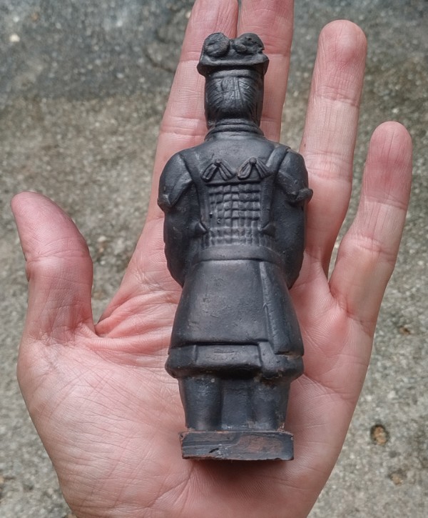 4ชิ้น ทหารจีนโบราณ ดินเผา ประมาณ 10-12 ซ.ม