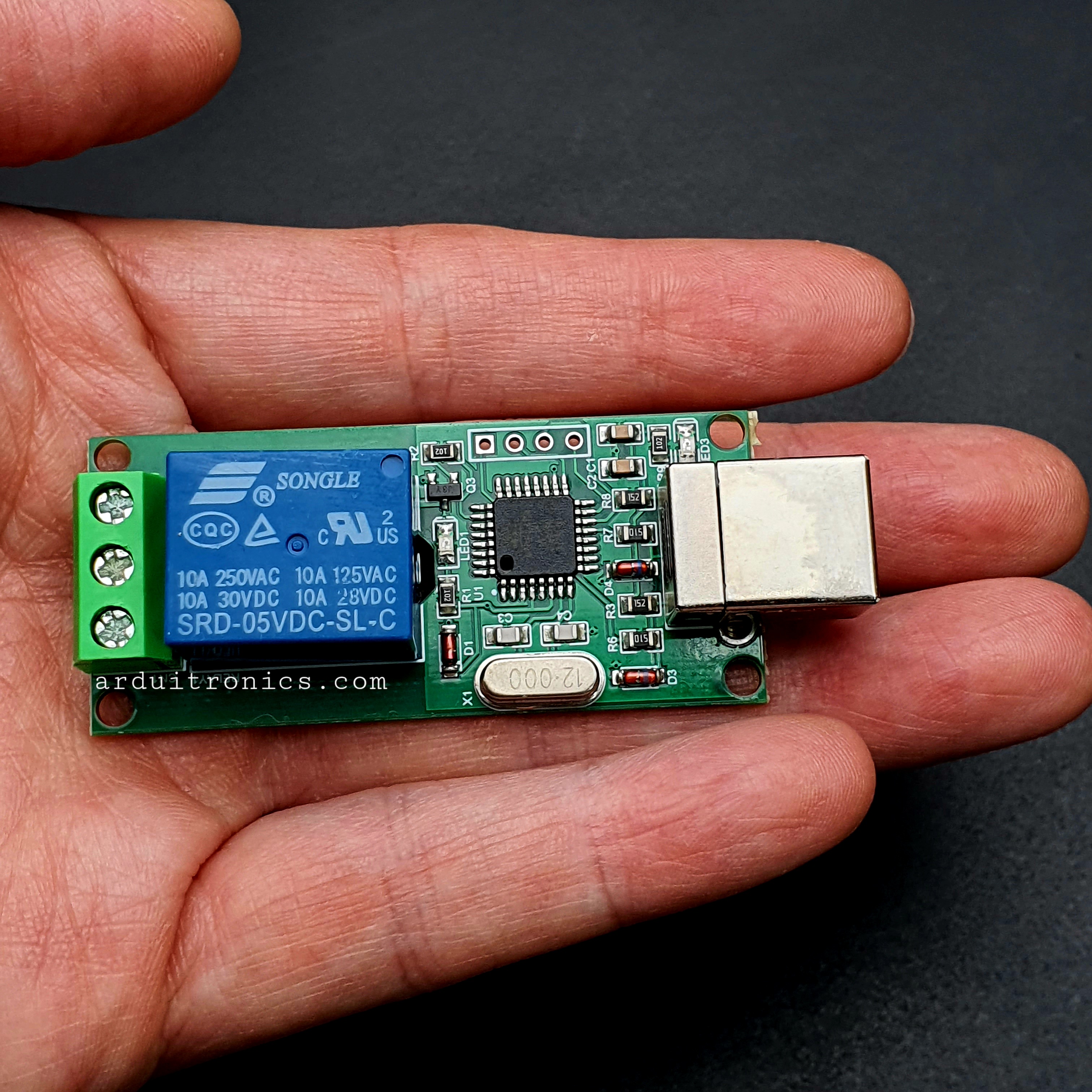 1 Channel 5V USB Relay Board Module Controller (USB Controlled Module)