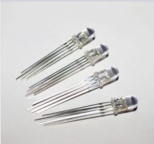 RGB LED Common Anode Bright Full Color LED 5mm legs - ชุด 20 หลอด