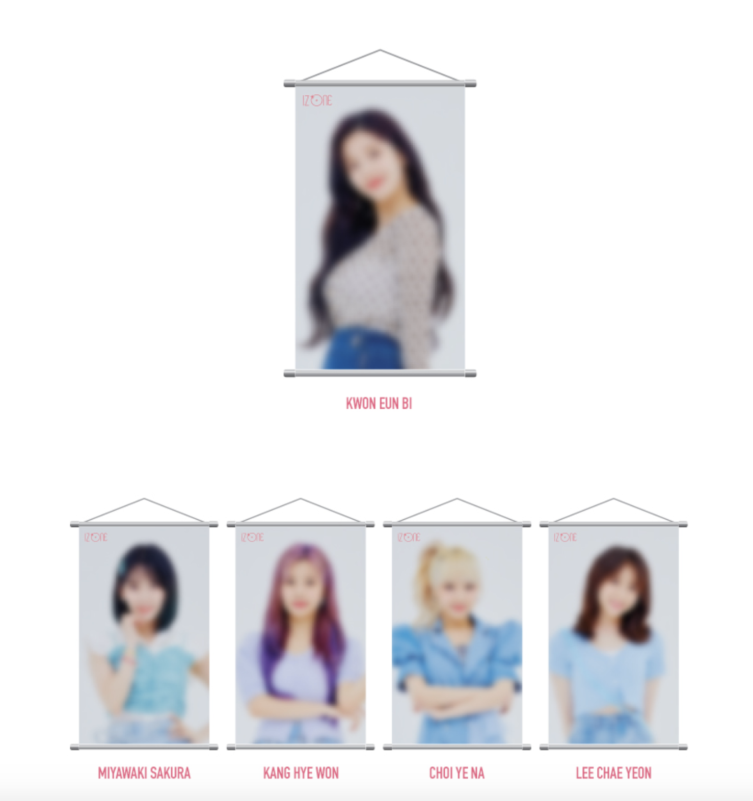 izone / IZ*ONE -IZ*ONE - 06 WALL SCROLL POSTER / 2020 ONEIRIC THEATER-2ND - ระบุ ชื่อที่ต้องการ