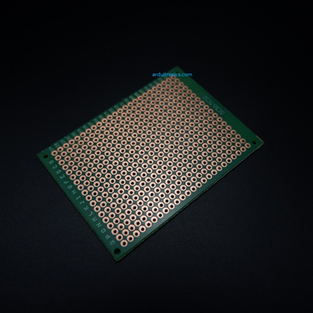 แผ่นปริ๊นอเนกประสงค์ Prototype PCB Board 1 ด้าน 5x7 cm สีเขียว (แผ่น PCB ไข่ปลา 1 หน้า)