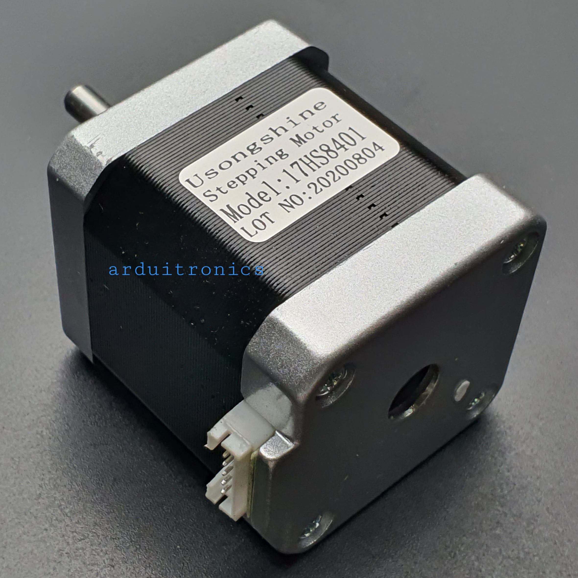 Stepping Motor แรงบิด 0.48 N.m - 1.8A (17HS8401) สีเงิน พร้อมสาย connector