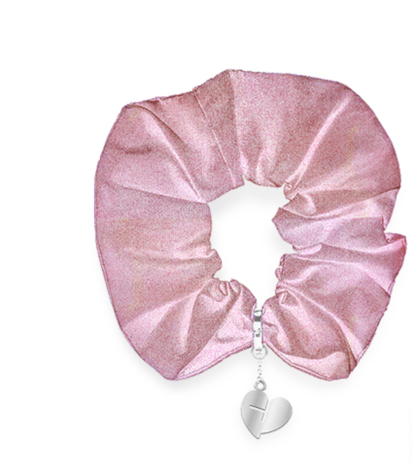 BLACKPINK - [H.Y.L.T] METALLIC SCRUNCHIE - สีชมพู