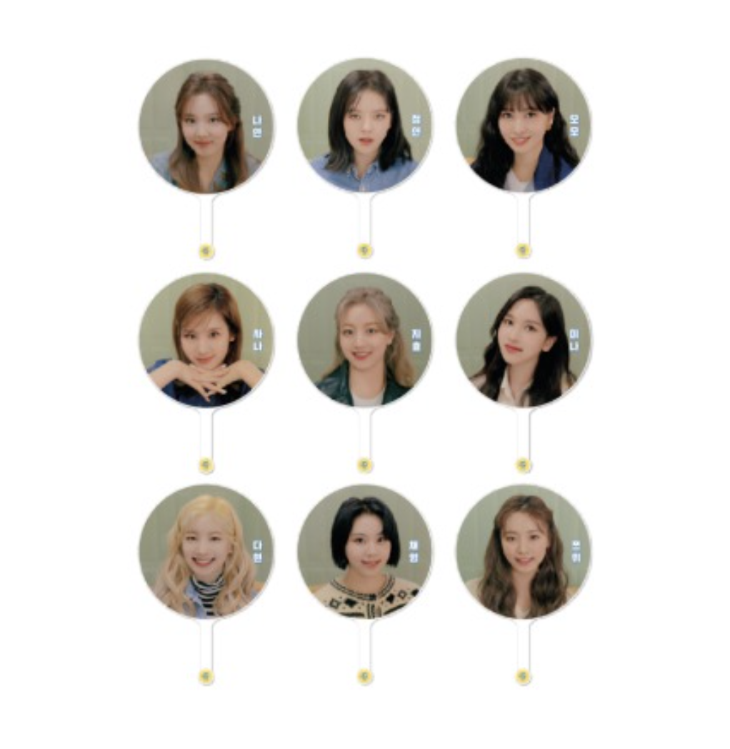 Twice -TWICE UNIV. FASHION CLUBOFFICIAL MERCHANDISE -IMAGE PICKET พัด ระบุชื่อที่ต้องการ