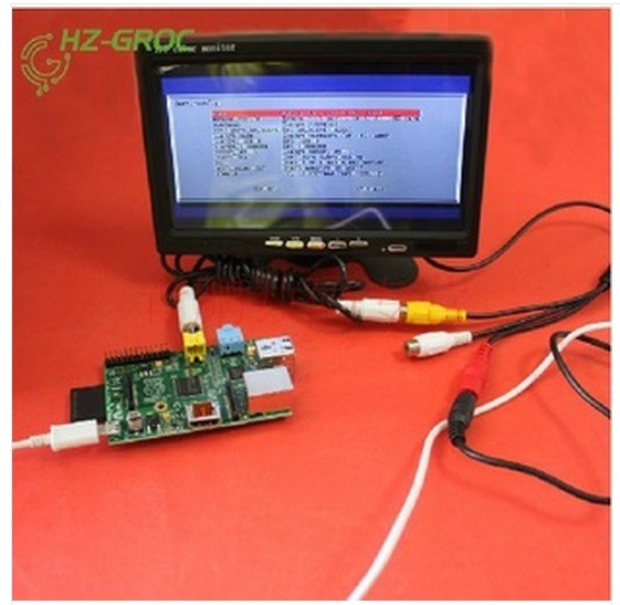 7-inch LCD screen TFT with AV cable for Raspberry Pi Type B2 generation