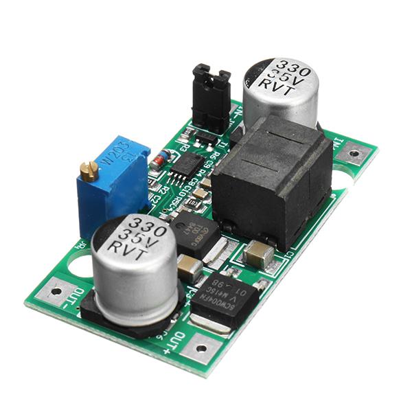 โมดูลแปลงไฟ Step Up/Down รับไฟเข้า Input 5-25V แปลงให้คงที่เป็น 0.5-25V กระแสต่อเนื่อง 2A สูงสุด 3A