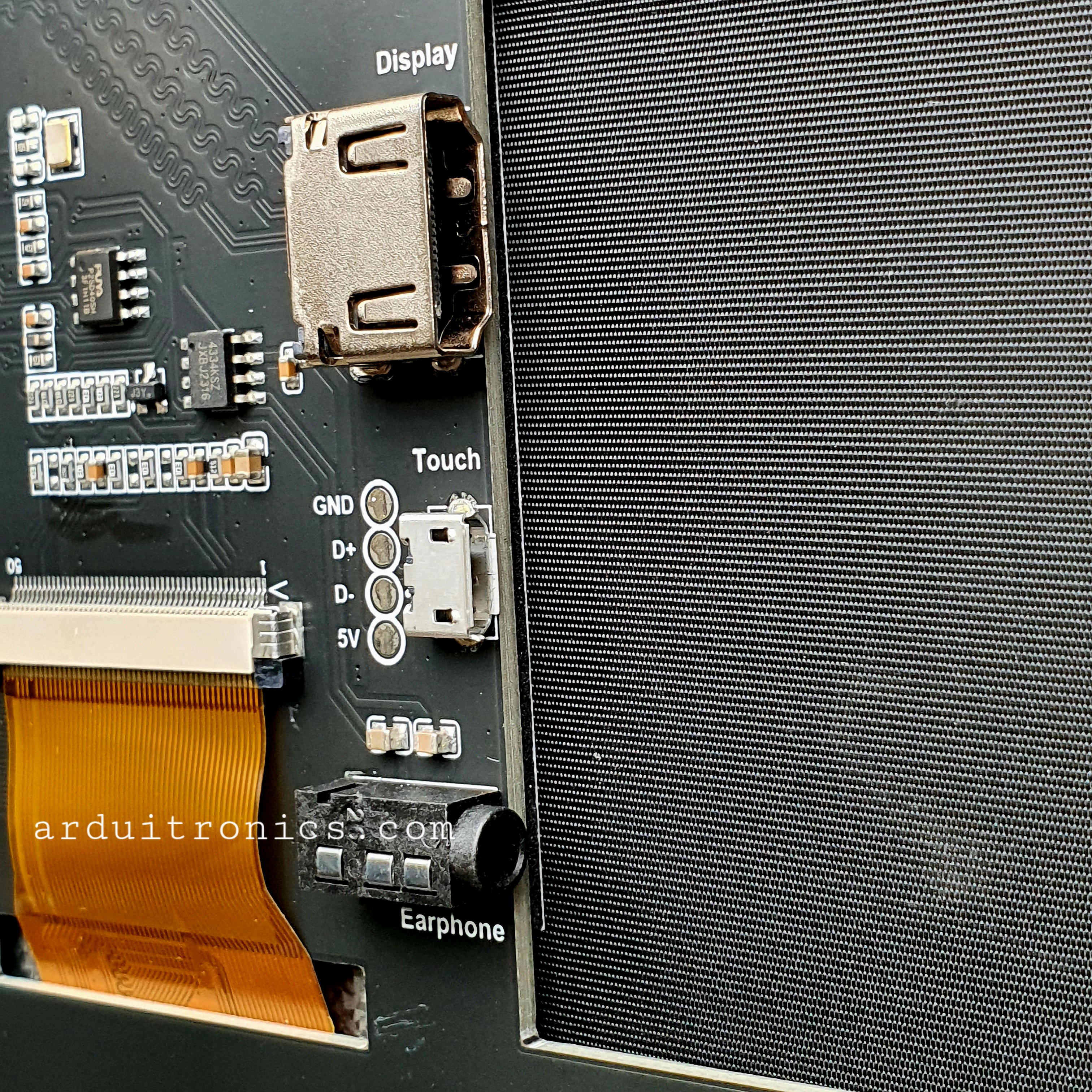 7 inch Raspberry Pi HDMI IPS Display HD 1024x600 Driver-free USB Multi-point Capacitive Touch Computer Secondary Screen