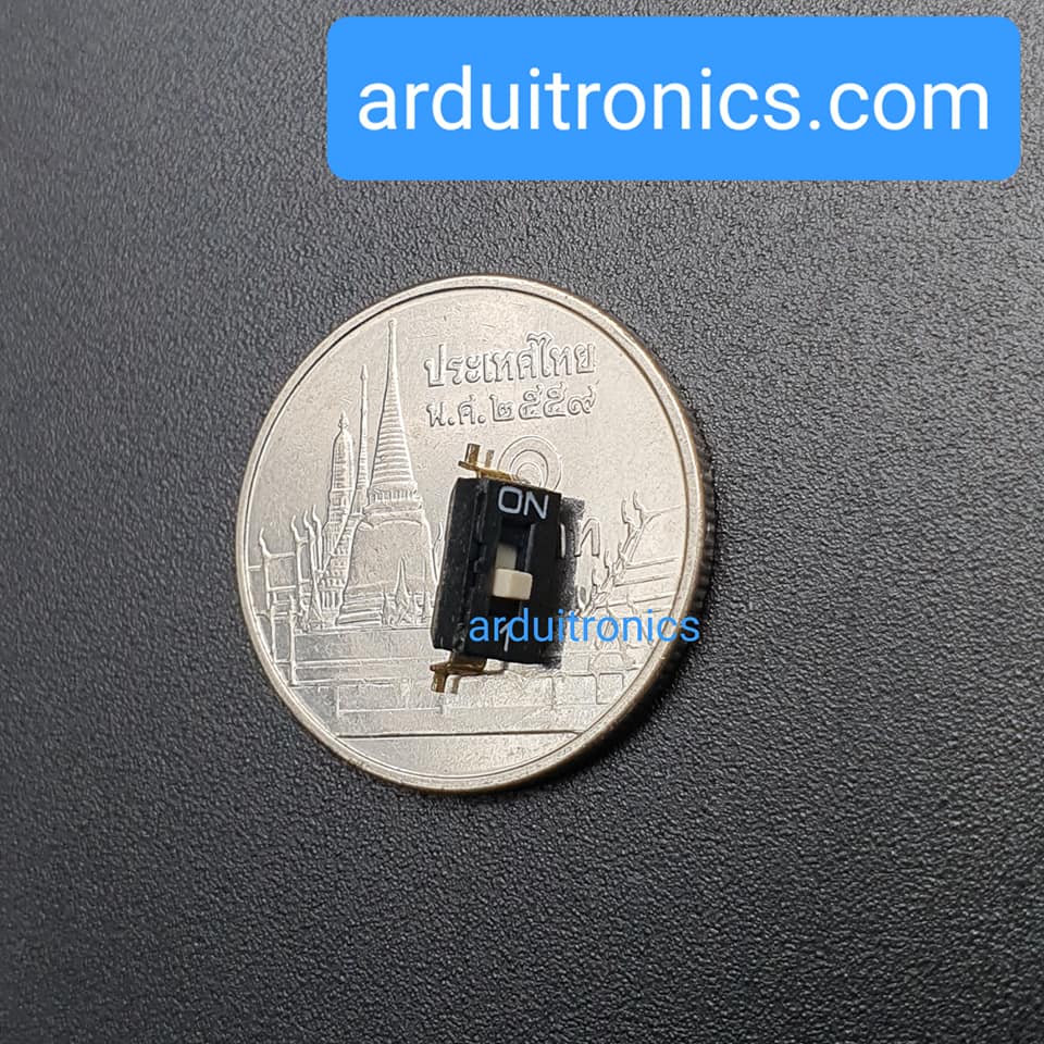 SMD DIP Switch 2.54mm Black SMD สวิตช์ 1P