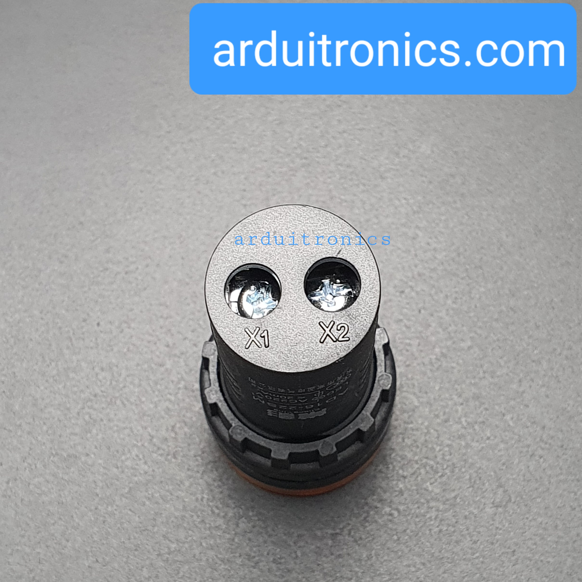 ไฟสีส้ม Buzzer LED Alert 220VAC เสียงและแสงสัญญาณเตือนภัย ออดไฟฟ้า 22mm