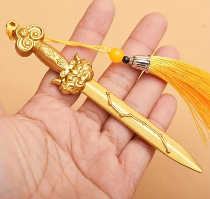 กระบี่ทองเหลืองเจ็ดดาว ขนาด 12 cm