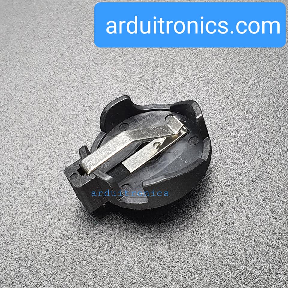 รางถ่านกระดุม CR2032 ใส่ถ่านแนวนอน ใส่ได้ 2 ก้อน 6V