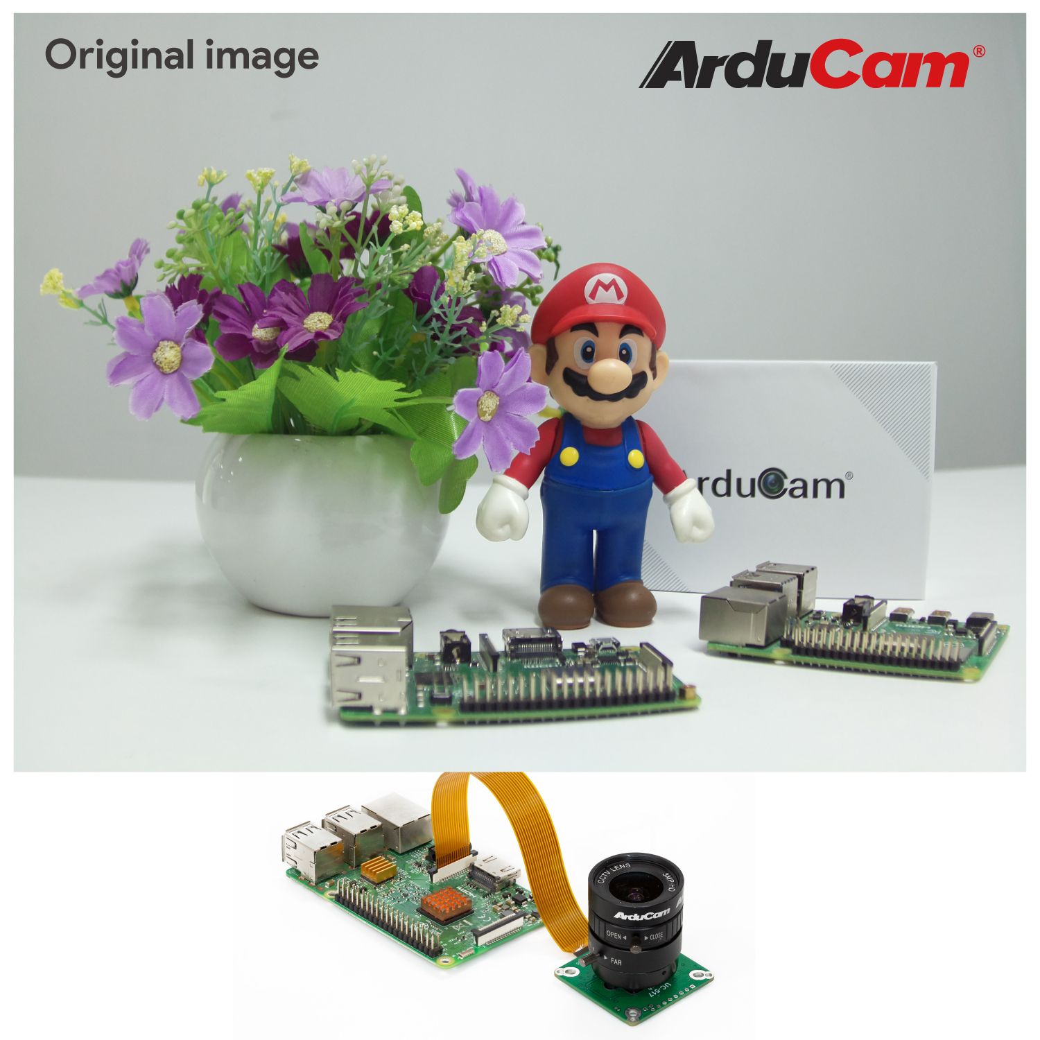 Arducam High Quality Camera for Raspberry Pi, 12.3MP 1/2.3 Inch IMX477 HQ Camera Module with 6mm CS Lens for Pi 4B, 3B+, 2B, 3A+, Pi Zero and more