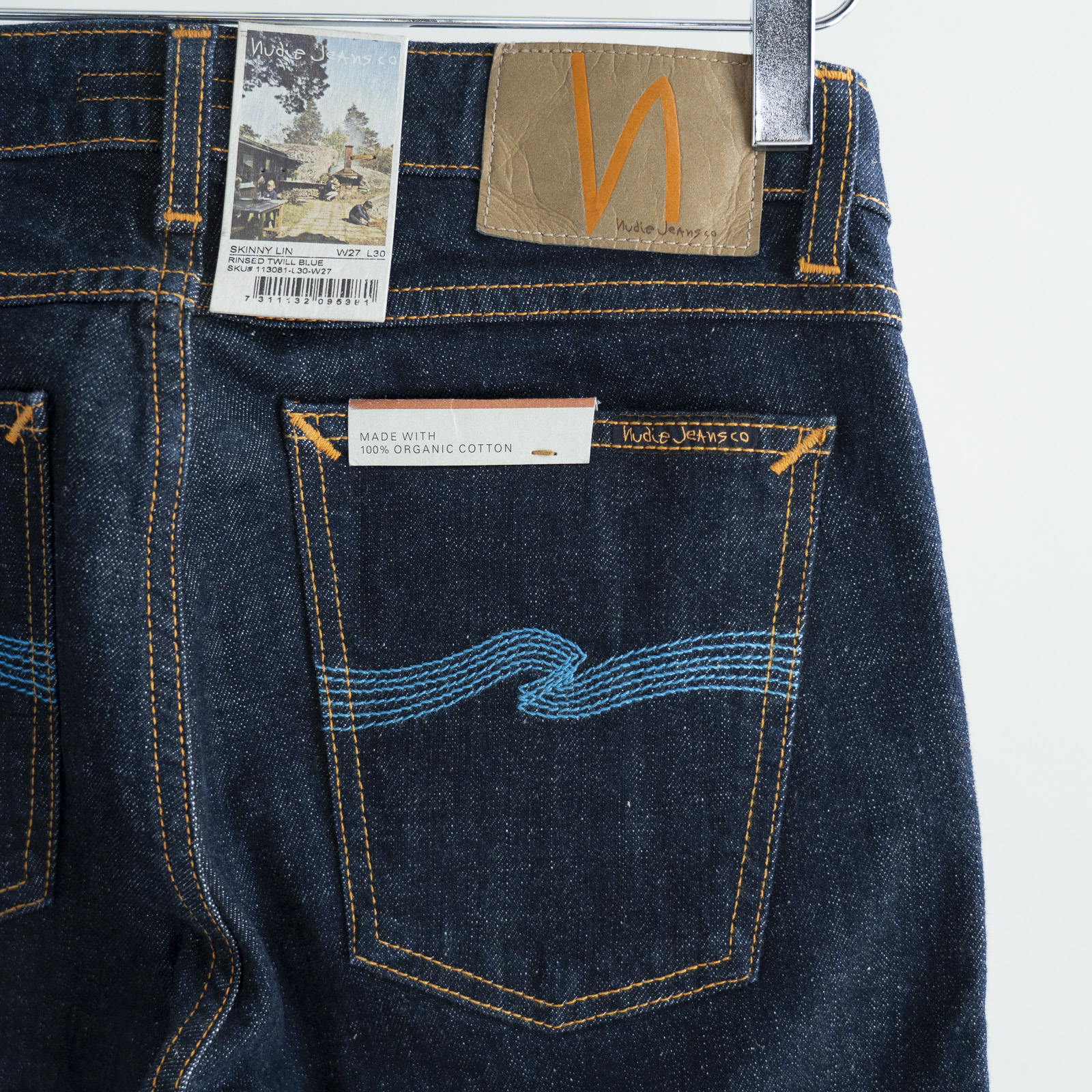 Skinny Lin Rinsed Twill Blue [RARE] ยีนส์ผ้าดิบแช่น้ำ